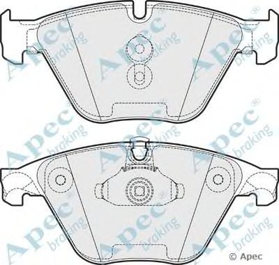 APEC BRAKING pad1774 -  Комплект тормозных колодок, дисковый тормоз